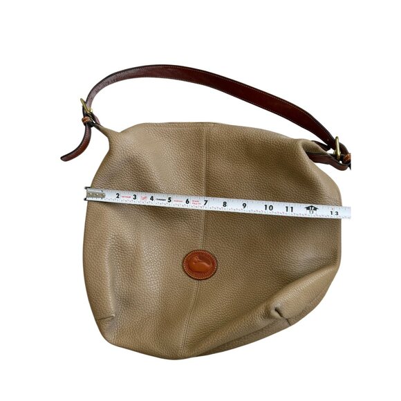 DOONEY & BOURKE Vintage Tan Brown Pebble Leather Shoulder Bag - Picture 4 of 9